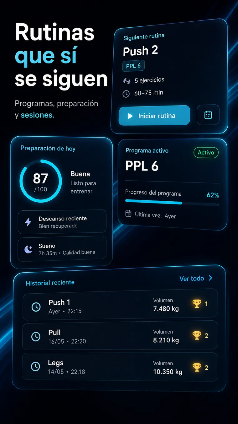 Rutinas y programas de Forge